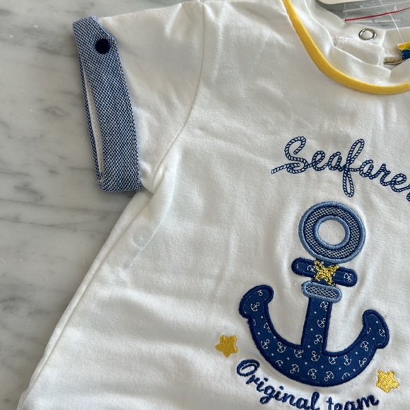 New Mayoral Short and Shirt Baby Boy One Piece Romper - Picture 3 of 5